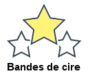 Bandes de cire