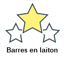 Barres en laiton