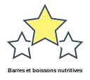 Barres et boissons nutritives