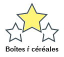 Boîtes ŕ céréales