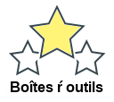 Boîtes ŕ outils