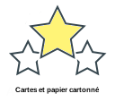 Cartes et papier cartonné