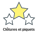 Clôtures et piquets