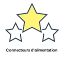 Connecteurs d'alimentation