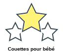 Couettes pour bébé