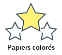 Papiers colorés