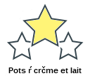 Pots ŕ crčme et lait