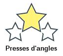 Presses d'angles