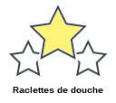 Raclettes de douche