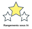 Rangements sous lit