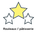 Rouleaux ŕ pâtisserie