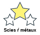 Scies ŕ métaux