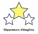 Séparateurs d'étagčres