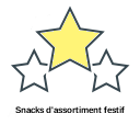 Snacks d'assortiment festif