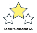 Stickers abattant WC