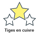 Tiges en cuivre